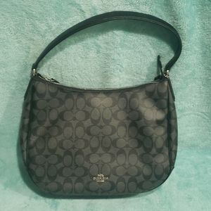Coach Signature Shoulder Bag Black